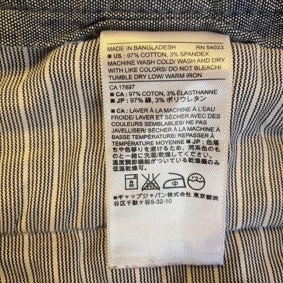 Banana Republic Men Pants 36X32 Khaki Twill Fulton Skinny Chino Button Mid Rise - Picture 3 of 11